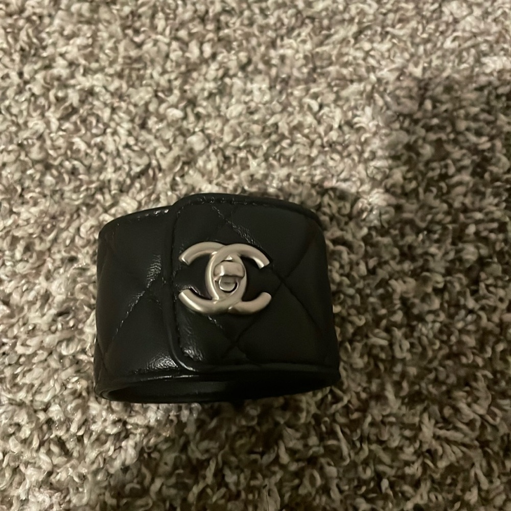 Authentic Chanel Leather bracelet